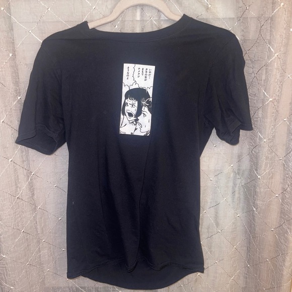 Junji Ito Collection Other - Junji Ito Collection Crunchyroll Horror Manga Tee S Black Anime Graphic Shirt